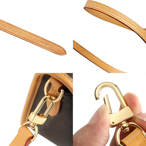 Genuine Vachetta Leather Strap for Bag,Shoulder Purse Strap Replacement Fot for Pochette Accessoires4