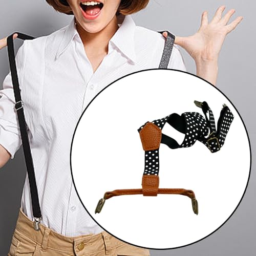 jojomis Kids Suspender Elastic Straps Adjustable Y Back Brace for Jeans Trousers Cosplay- Black3