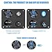 12 Volt USB Outlet RV Accessory 12V Marine Switch Panel, Dual PD30W and QC18W Car USB Port Aluminum Charger, Lighted 150W Cigarette Lighter Socket, Blue LED Voltmeter and Rocker Switch, 4 IN 1 DIY Kit