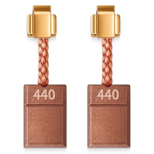 Charbons compatibles avec Makita CB-440 CB-448 CB-436, 1 paire (2 pièces) de balais moteur pour DHP456 DDF456 BDF452 DDF458 BDF446, outils électriques 18V/14,4V,...