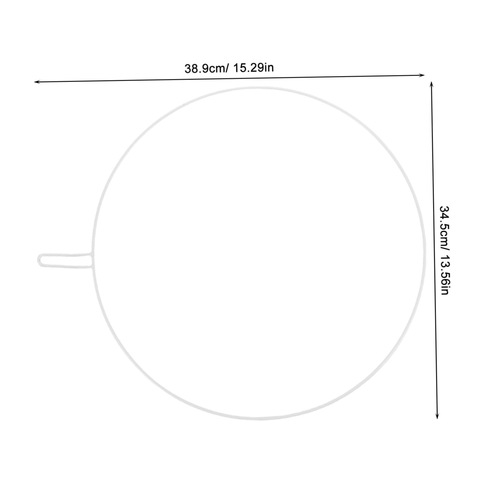 Ciieeo 2Pcs Crib Canopy Holder Hoop Portable Bedside Bassinet Net Stand Ring for Safety Easy Installation Lightweight Support Frame for Nursery Use