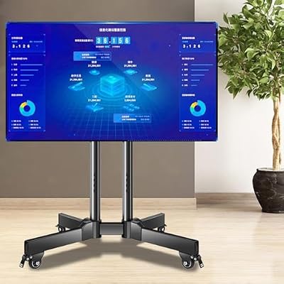 UWYTGF Monitor Arms Tv Stand Mobile Tv Cart,Suitable for 32 to 70 Inch Tvs,Rolling Tv Stand
