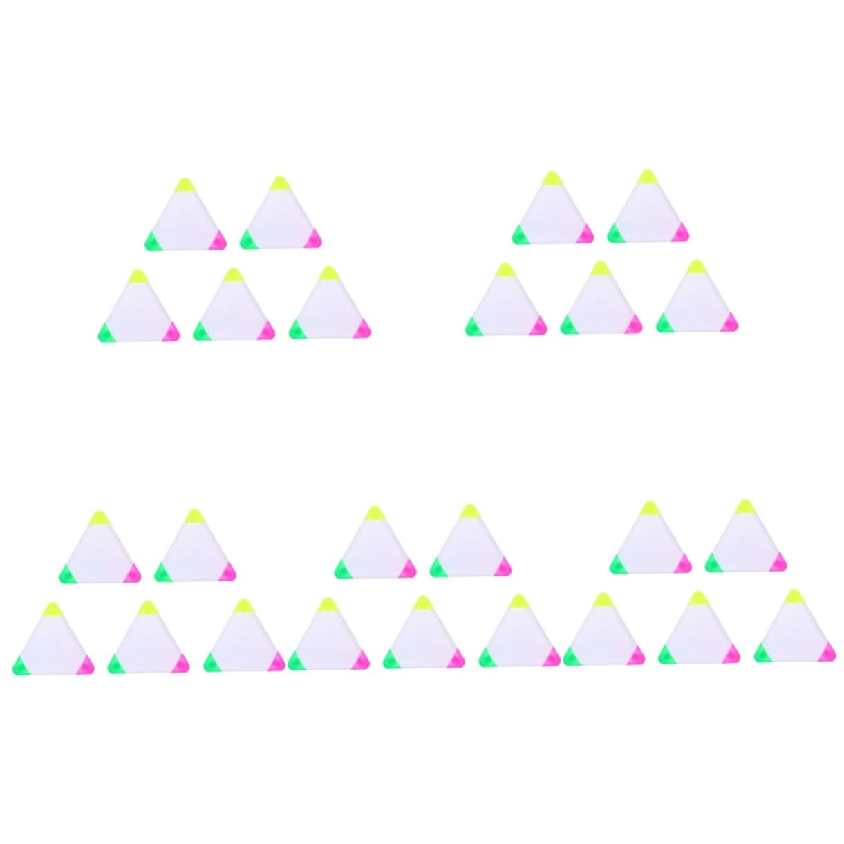 SHINEOFI 5 Juegos Resaltador Triangular Rotuladores Fluorescentes Iluminador Pastel Marcador Resaltador Marcadores Triangulares Pluma Fluorescente Colorful El Plastico 5 Piezas * 5