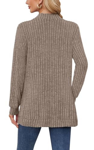 Image of DB MOON Womens Long Cardigan Sweater Lightweight Open Front Long Sleeve Outfits with Pockets
