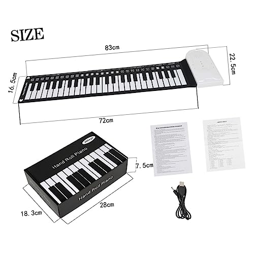 VICASKY oud instrument portable clé clave clef piano pour débutant piano pliant portatif claviers piano numérique piano enroulable électronique pliant piano Composant élèctronique - Les Beatles, Paul McCartney, John Lennon, RIngo Starr, George Harrison VICASKY oud instrument portable clé clave clef piano pour débutant piano pliant portatif claviers piano numérique piano enroulable électronique pliant piano Composant élèctronique – Image 8