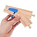 SEWACC 2pcs Wooden Train Track Switch Pieces for Model Train Accessories Compatible with Major Brands Educational Imaginative Play