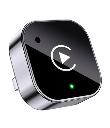 2026 Upgraded Wireless CarPlay Adapter& Android Auto Adapter, Mini&Stable CarPlay Wireless Dongle for iOS 10 Android 11 and Above(Black)