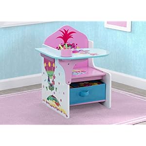 Delta Children Chair Desk with Storage Bin Trolls World Tour