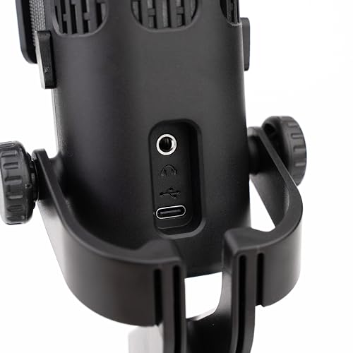 Image of SKYVIK Glowcast USB Condenser Microphone with Noise Cancellation, RGB Lighting & Zero-Latency Monitoring for Podcasting, YouTube, Streaming & Gaming