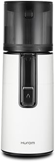 H400 Easy Clean Slow Juicer, White | Hands Free | Hopper Fits Whole Produce | Quiet Motor | Scrub Free Cleaning | BPA Free | Easy Assembly | Healthy Living | Cold Press Masticating Juicer