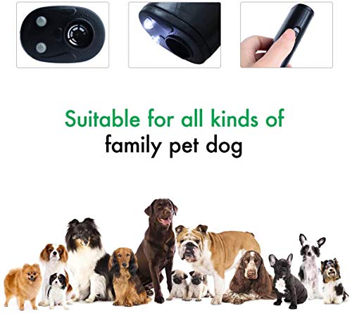 STÙNICK Handheld Anti Barking Device & Ultrasonic Dog Bark Repellent Training Multi-Functions Pet Anti-Barking Silent Commands Distracts Attention Calm Audible Deterrent