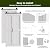 SMARTSTANDARD Bifold Barn Door 72'' x 84'',Bi-Fold Sliding Closet Doors with Hardware Kit Included,80'' Track Kit for 4 Doors,Waterproof & Quiet,Pre-Drilled Holes Easy Assembly,White