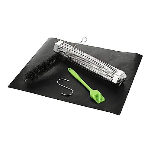 BESPORTBLE 1 Set Bbq Mesh Tube Stainless Steel Smoker for Pellet Grill Grill Kit for Outdoor Bbq Random Color