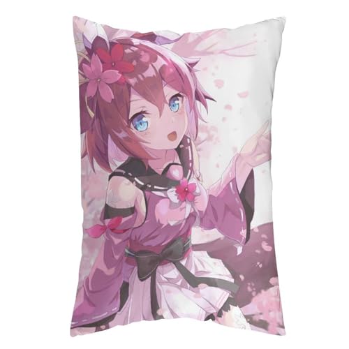 枕カバー サクラチヨノオー ピローケース 76cm*50cm まくらカバー 寝具カバー ファスナー式 抱き枕 クッション 吸汗速乾 静電気対策強化 ソファクッションカバー 快適 肌に優しい 軽量 柔らかい ホテル品質 四節通用 家庭用 アニメ キャラクター