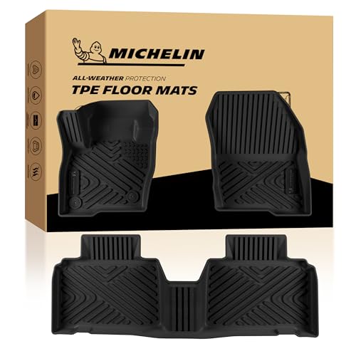 Image of Michelin Vehicle Mats for 2015-2024 Ford Edge (3 Piece) | All-Weather TPE Custom Fit Liner, Premier B
