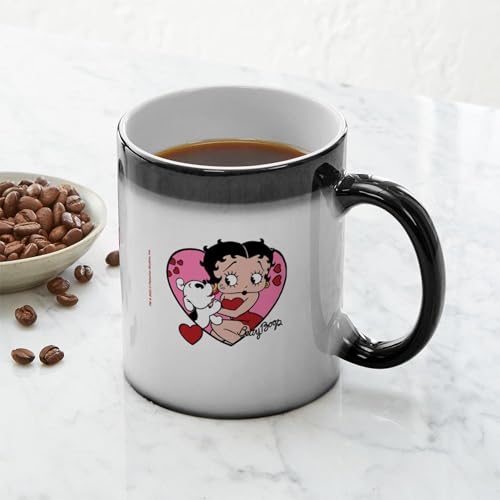 Taza mágica de cerámica Betty Boop Pudgy Kisses 11 oz miniatura 6