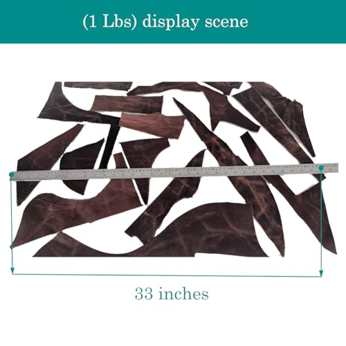 1 Lb Genuine Cowhide Leather Scraps