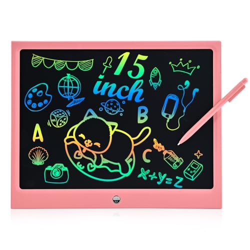 RaceGT Tableta de Escritura LCD, Pizarras Mágicas para Niños 15 Pulgadas, Pizarra Magica Infantil,...