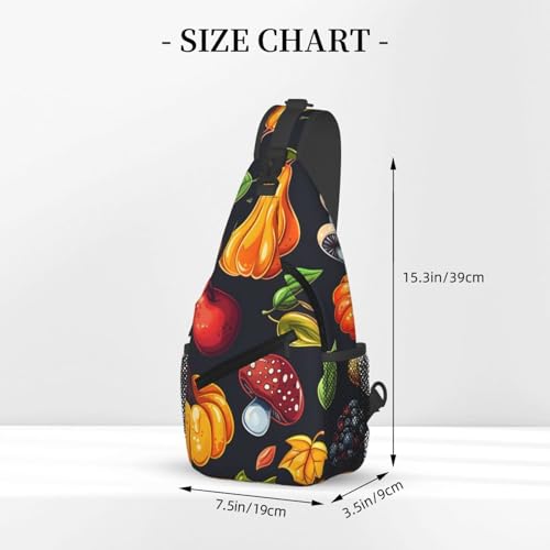 Mochila cruzada ligera para mujer y hombre estilo calabaza miniatura 3