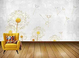 Avikalp Exclusive AVZ0799 Modern Minimalistic Texture Dandelion Tv Background Wall HD 3D Wall Sticker(365cm x 304cm)