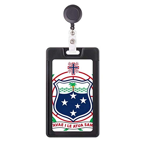 Funda de tarjeta retráctil para el trabajo con motivo de Samoa Oceanía