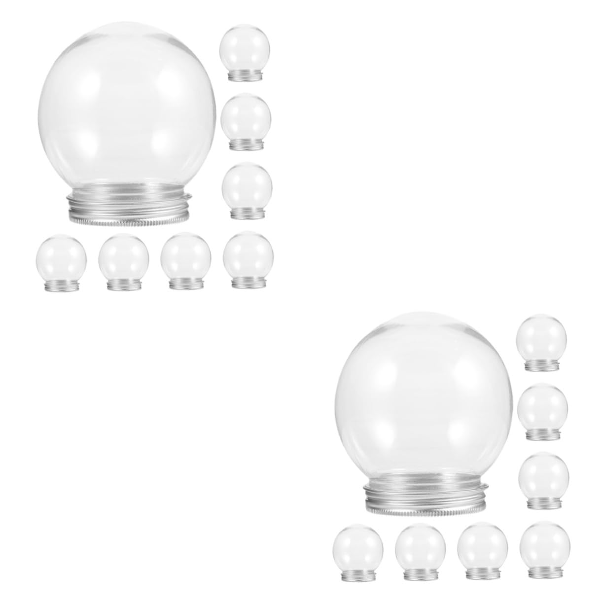 Bolas de nieve de Navidad DIY Ciieeo, pack de 16 globos transparentes ideales para regalar