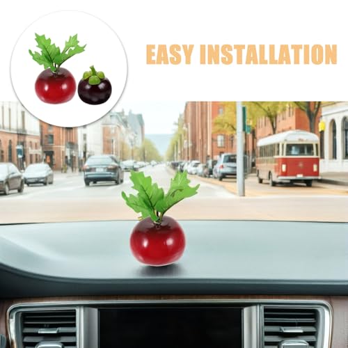 Decoración exterior de coche con frutas artificiales para antena, pack de 4 piezas 4