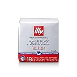  6 bolsas de 18 cápsulas de café largas de Illy