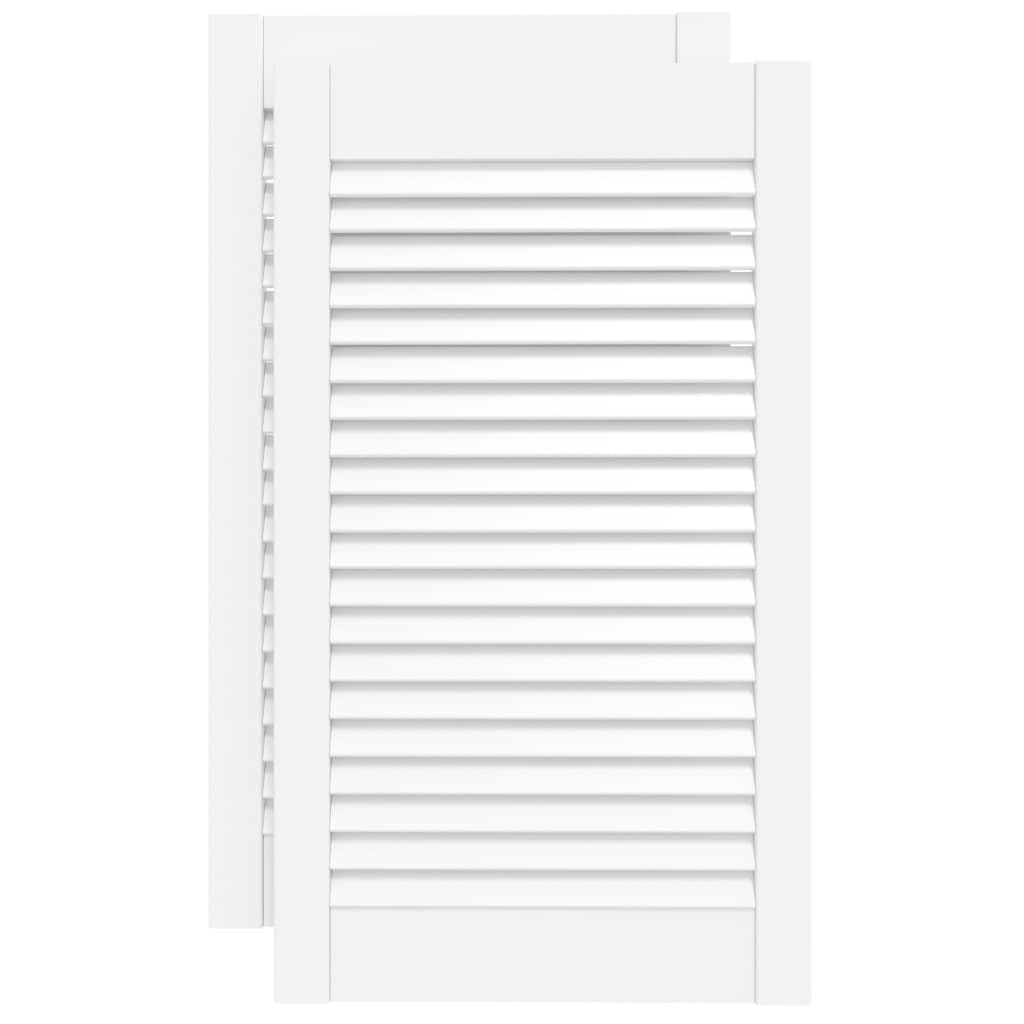 SKM Puerta de Armario Lamas 2 uds Madera Pino 69x39,4 cm,Bricolaje,Accesorios de Bricolaje,Ferretería para armarios,Puertas de armarios,3.33 kg,151161