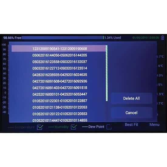 Traceable Temperature/Humidity Touchscreen Recorder
