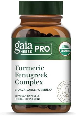 GAIA HERBS PRO Turmeric Fenugreek Complex - Daily Dietary Supplem...