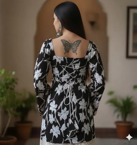 Image of Womens Pure Cotton Regular Floral Printed Top for Women