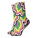 Classici Hippie Pattern Crew Calzini per Uomini Donne Personalizzati Calzini Atletici 30 cm Lunghi Per Tutte