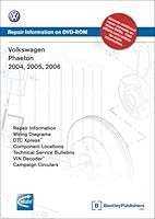 Volkswagen Phaeton 2004, 2005, 2006: Repair Manual on DVD-ROM 0837612683 Book Cover