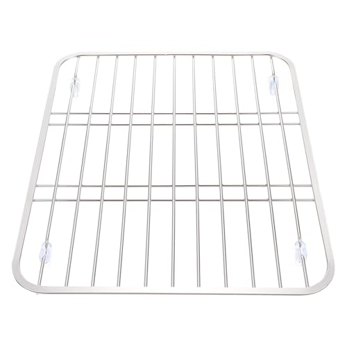 TOGEVAL ステンレス製水切りラック 強靭硬で変形防止 滑り止めカバー付き キッチン食器収納に コンパクト設計で省スペース使用可能