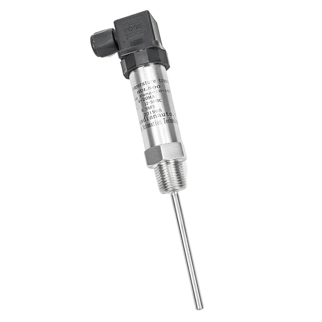 RTD PT100 Temperature Transmitter 0-100 Degree 0-10V Temperature Sensor(0-200degree 4-20mA,150mm)