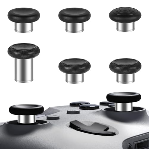 AXFEE 6 Stück Metall Thumbsticks, Metall Joysticks Analogsticks, Metallbeschichtung Joysticks, Magnetic Joysticks Analogsticks, für Xbox One Elite, Elite Series 2 Controller