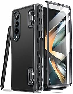 i-Blason Cosmo Series Case for Samsung Galaxy Z Fold 4 5G (2022), Slim Stylish Protective Bumper Case with Built-in Screen Protector (FrostBlack)