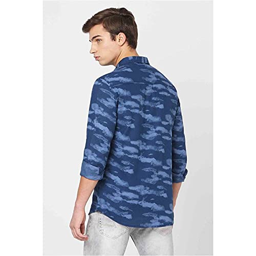 Image of Spykar Men's Printed Slim Fit Shirt
