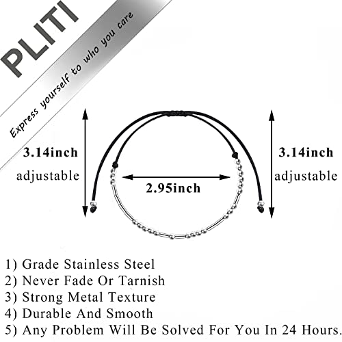 PLITI Sobriety Bracelet - Addiction Recovery Milestone Gift - Morse Code Design - AA Inspired - Sober Badass Style3