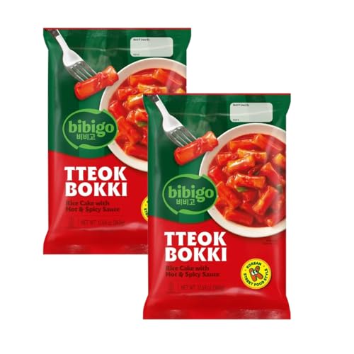YIJIA | Tteokbokki Hot & Spicy | Bibigo | Pack de 2 x 360g - Auténtico Tteokbokki Coreano