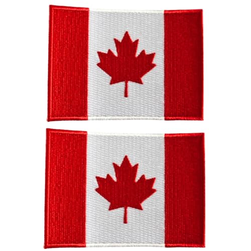 Canada Flag Iron-On Patch Set