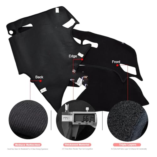 Tapis anti-dérapants pour éviter les reflets et protéger le tableau de bord Mazda 3