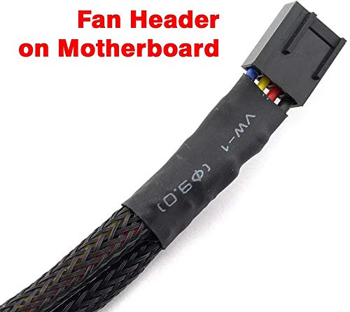 Image of 3 Way 4 Pin PWM Fan Splitter,Adapter Cable Sleeved Braided Y Splitter PC 4 Pin Fan Extension Power Cable 1to2,1 to 3 ,1to4,Converter for Computer ATX Case Cooling Fan Cable