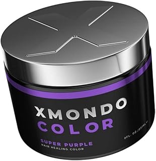 XMONDO Color Super Purple Hair Healing Semi Permanent Color | Vegan Formula with Hyaluronic Acid to Retain Moisture, Veget...