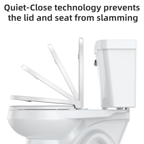Toilet Seat Cover, Round Toilet Seat with Quick-Release Design, Easy to Remove and Clean, Smooth PP Material, Ideal for Daily Bathroom Needs,White