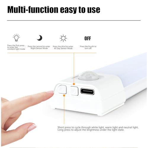 Luz sensor movimiento para esquinas oscuras interiores sin cables 4