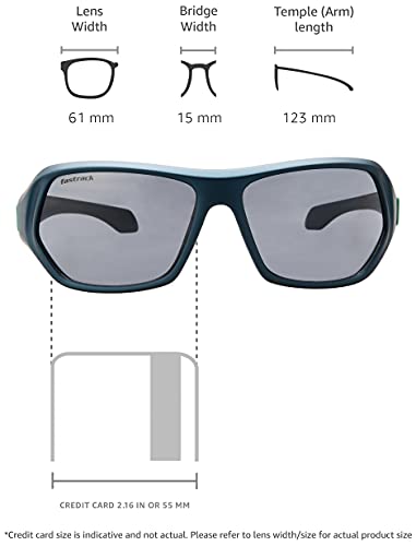 Image of Fastrack Polarized Wraparound Sunglasses for Men