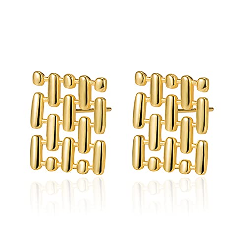 Boucles d'oreilles carré creux argent à porter au quotidien pour femme