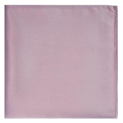 Image of KissTies 6PCS Satin Pocket Square Plain Color Handkerchief Gift Set